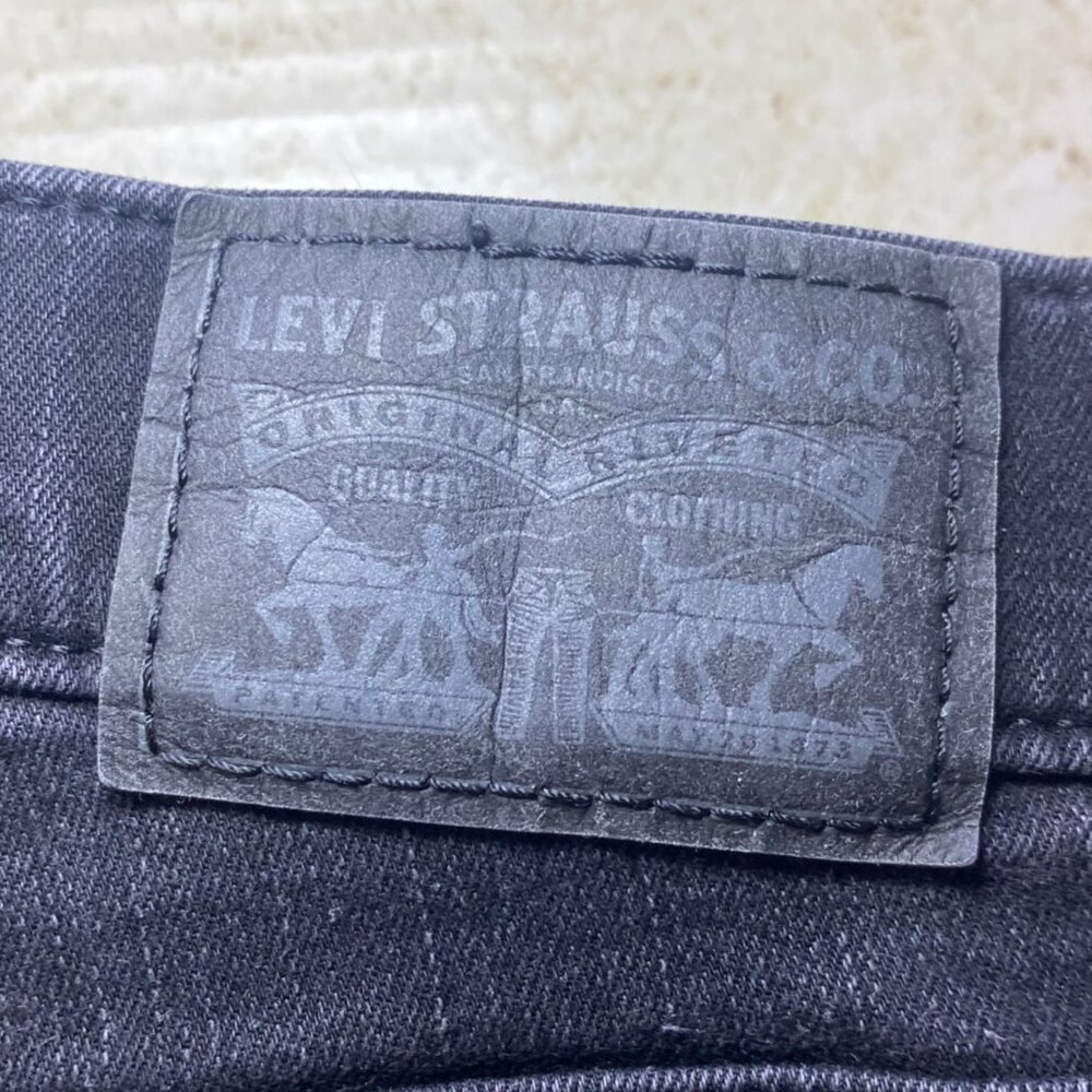 Levis 720 High Rise Super Skinny Jeans Size 30 Black Denim Womens Stretch - Picture 3 of 8